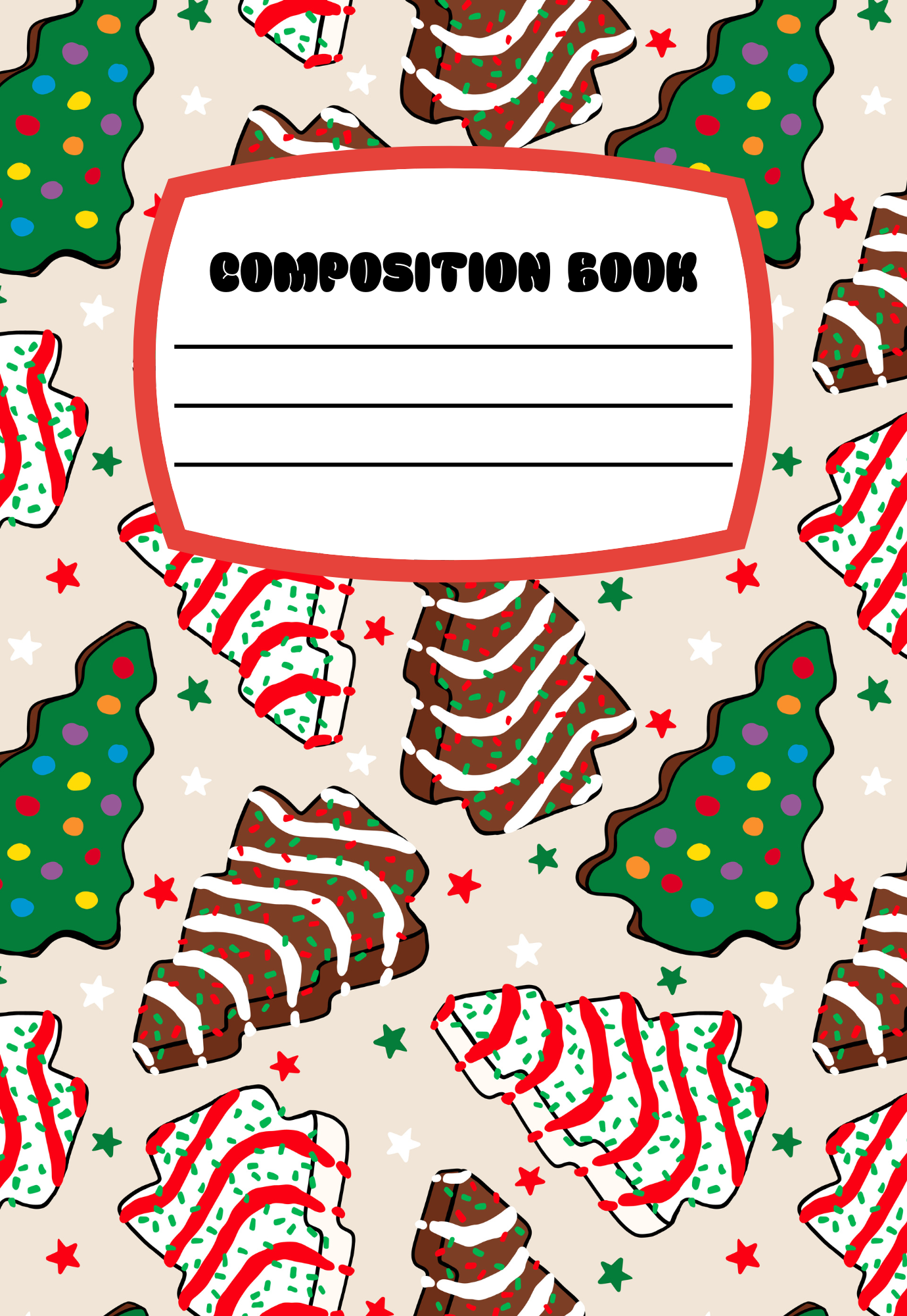 NEW! Christmas Tree Snacks Notebook | Print