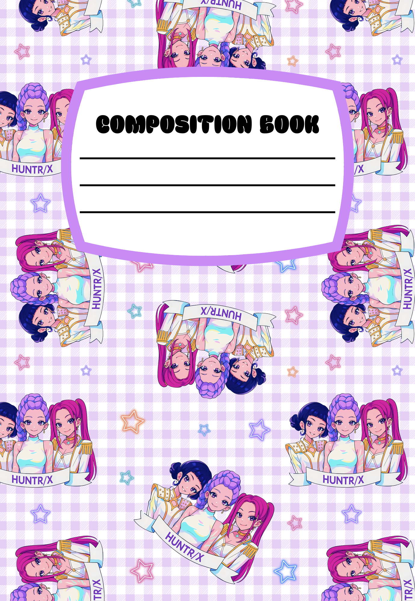 NEW! Huntrix Checkered Notebook | Print