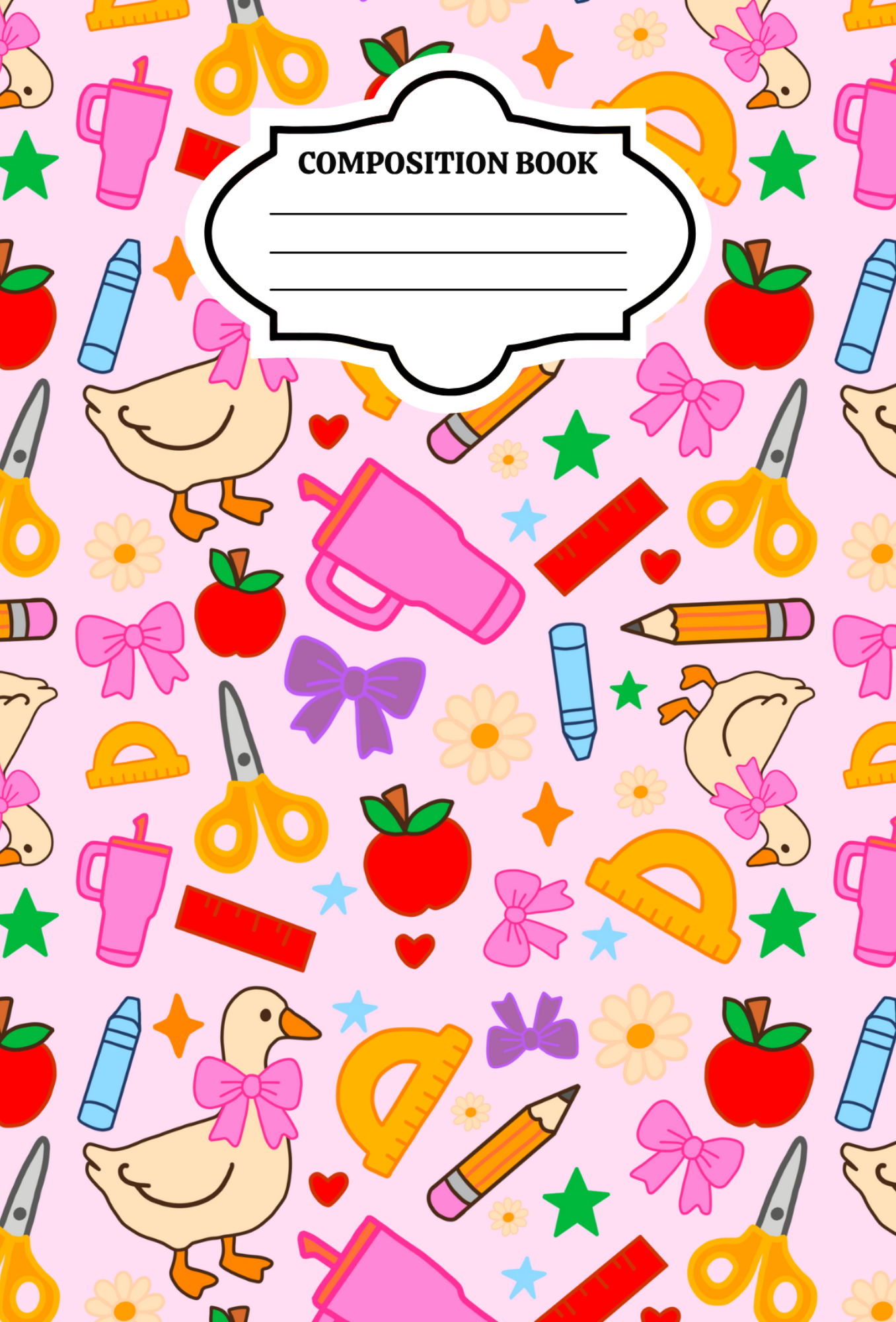 Preppy School Goose Notebook | Print
