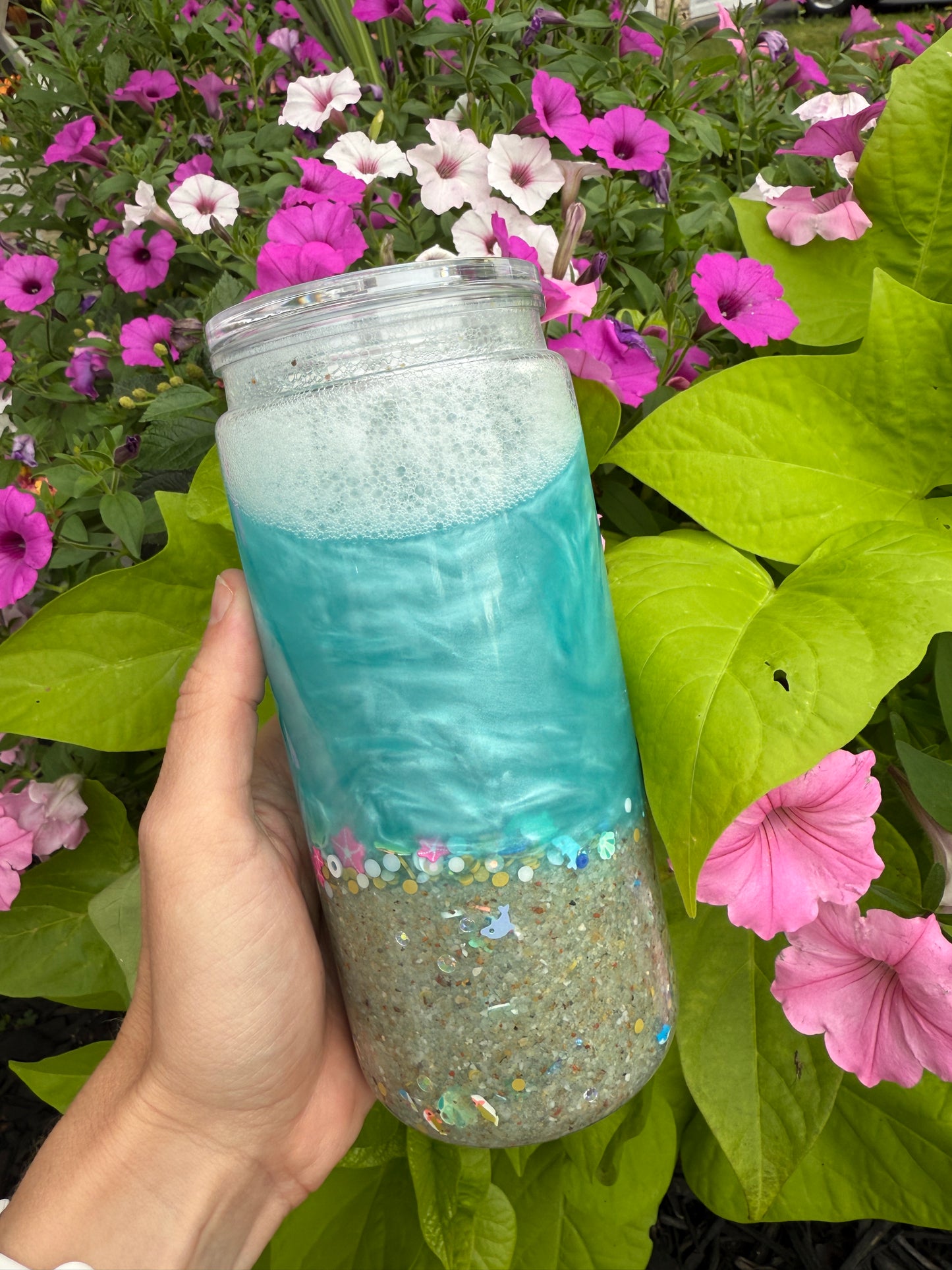 Beach Effect 15 oz Acrylic Cup