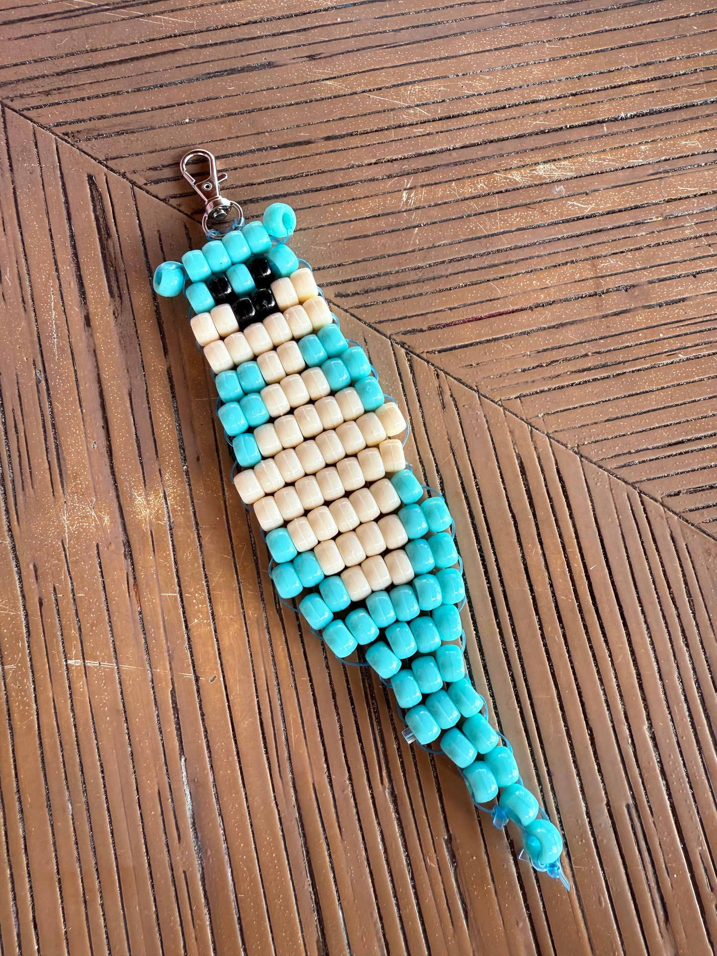 Colored Otter Beaded Keychain || See Details