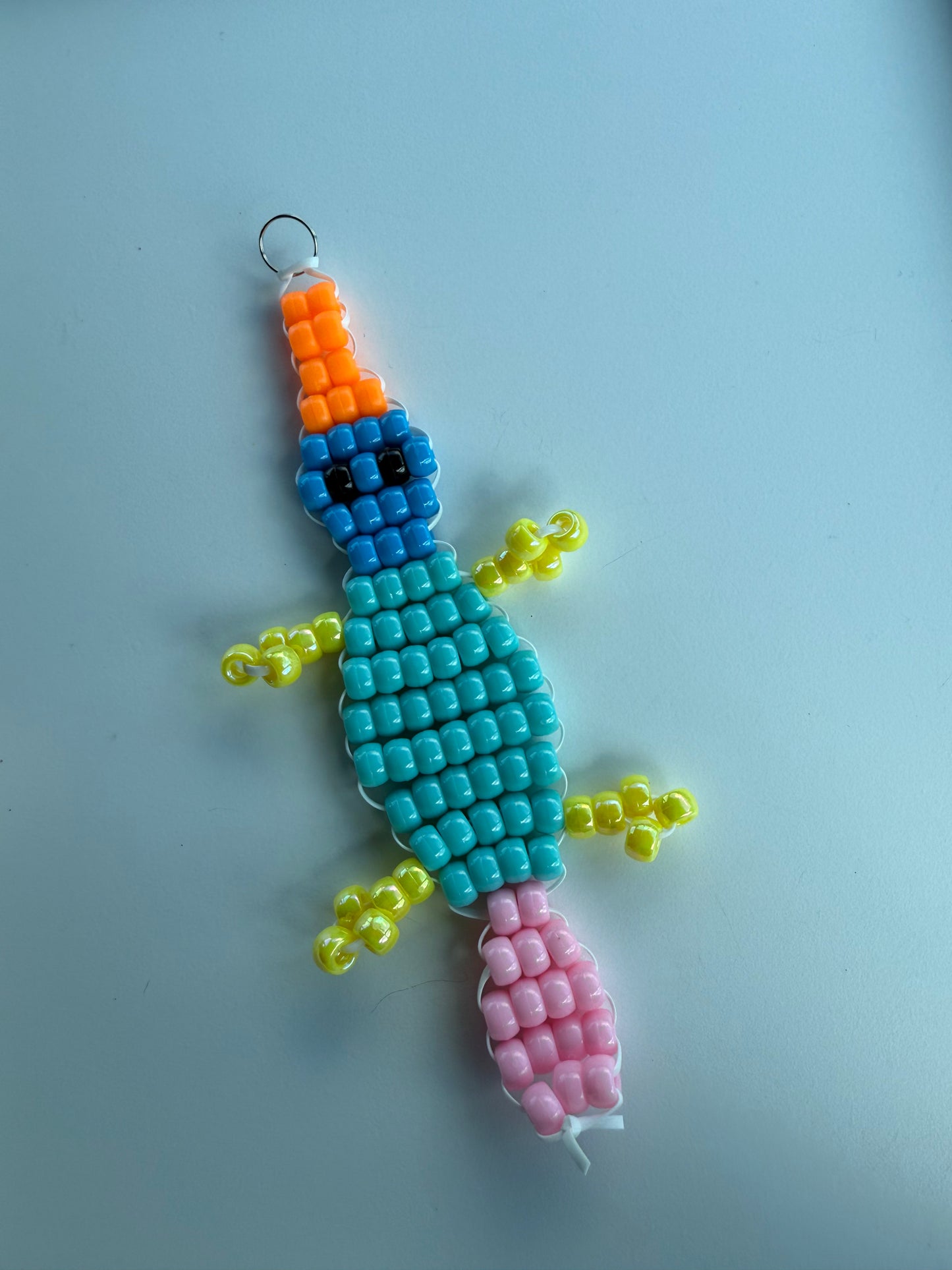 Platty the Platypus Beaded Keychain