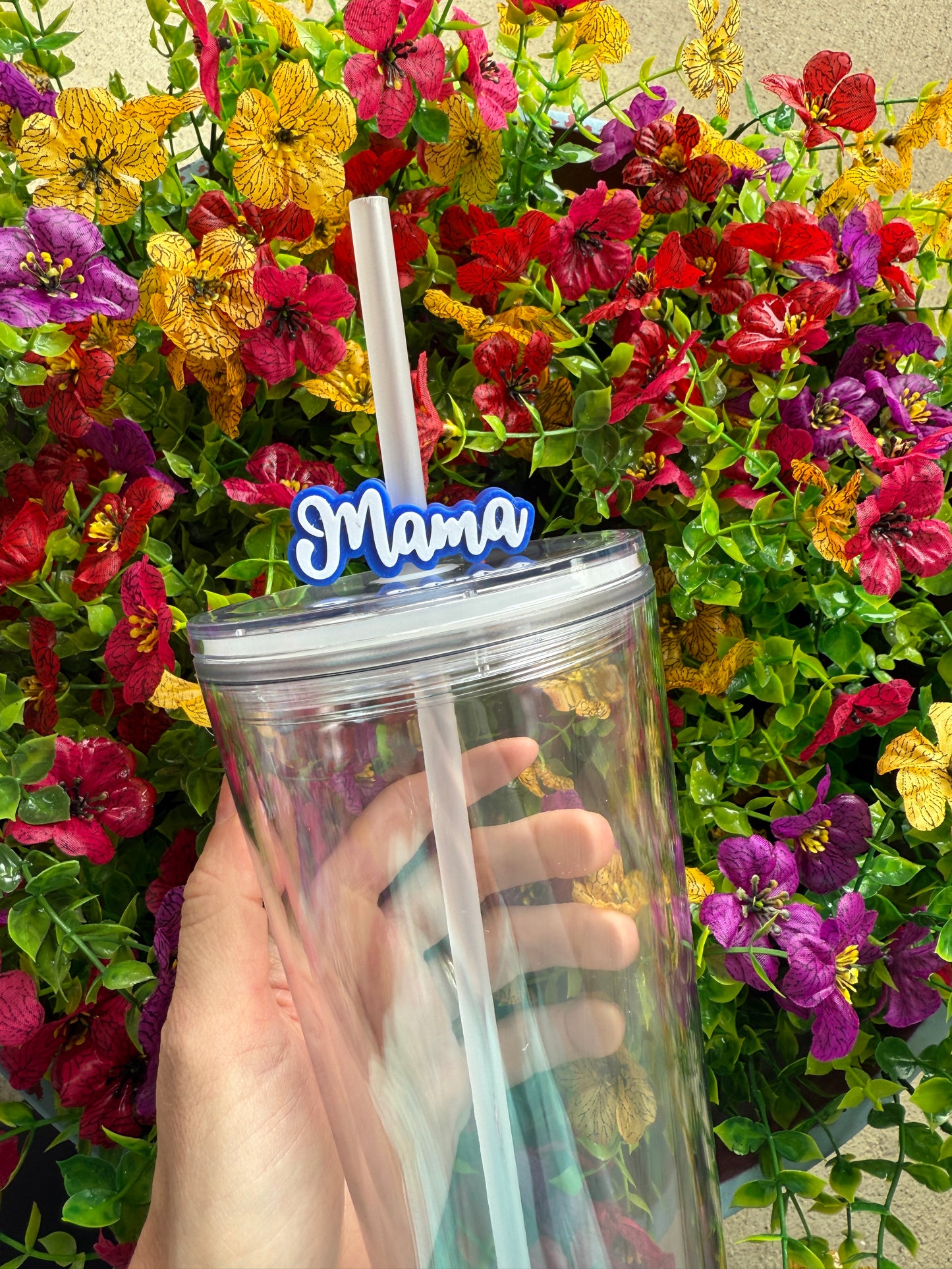 Mama Straw Topper | 8 MM Size | Choice of Color