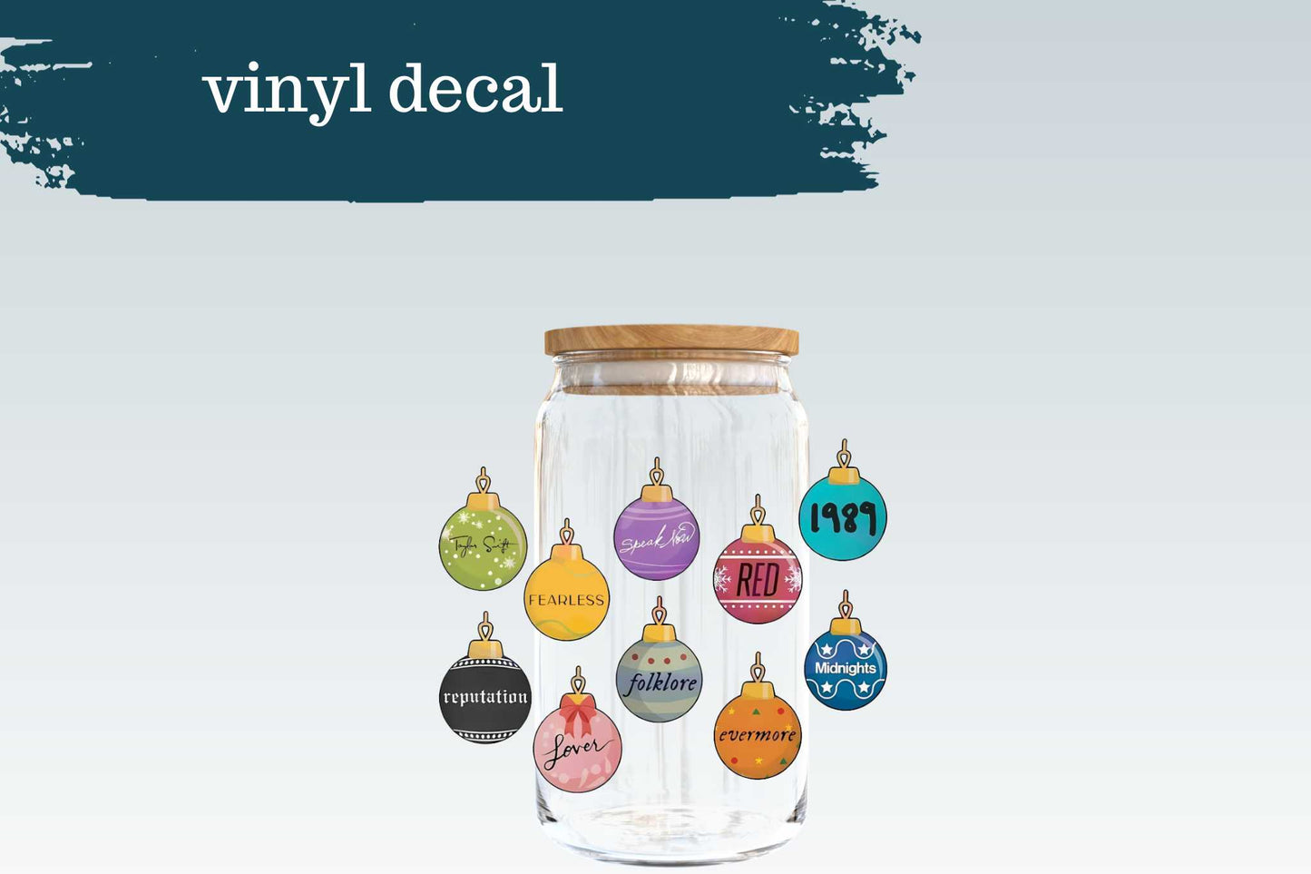 TS Album Ornaments | Vinyl Decal