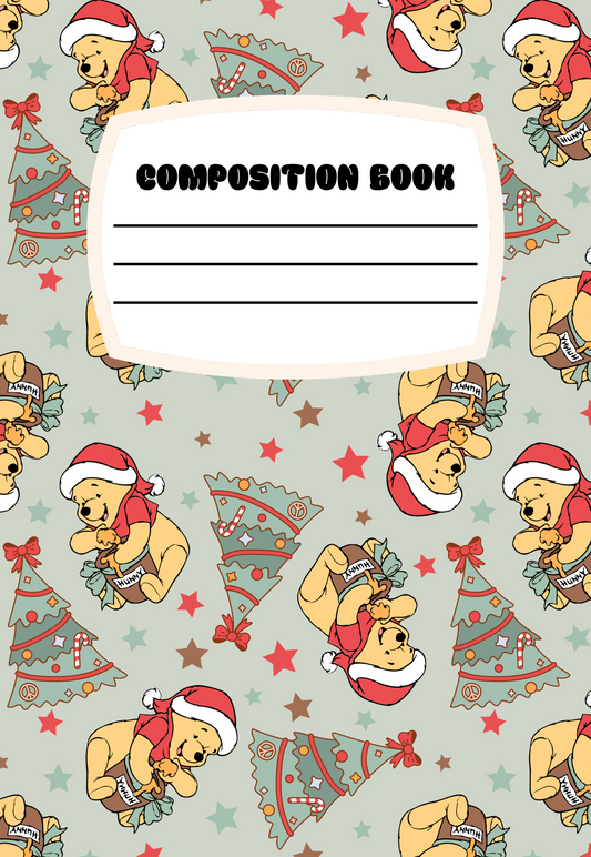 NEW! Honey Bear Christmas Notebook | Print