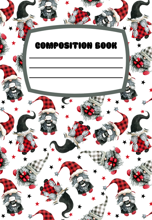 NEW! Plaid Gnomes Notebook | Print