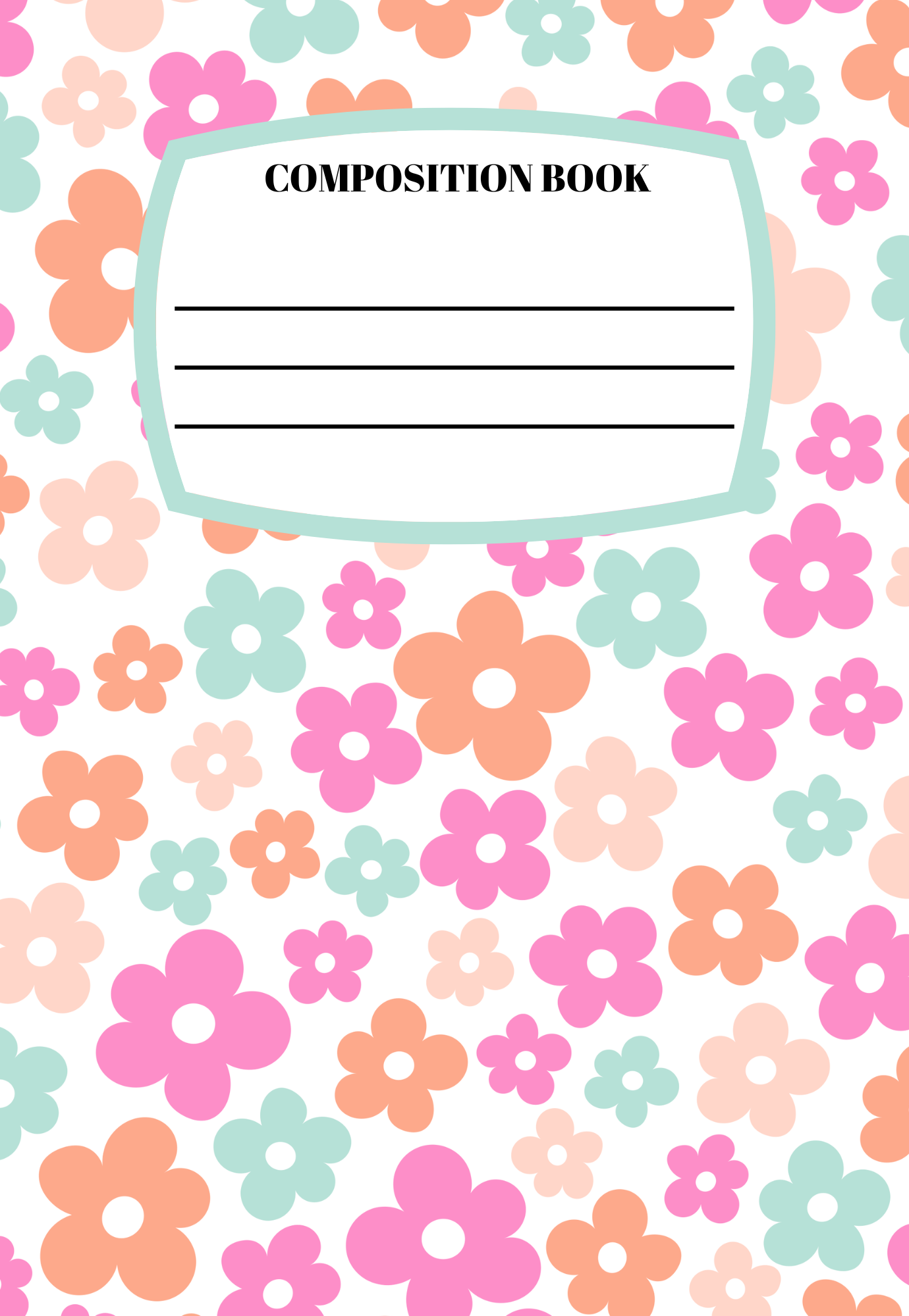 Colorful Daisies Notebook | Print