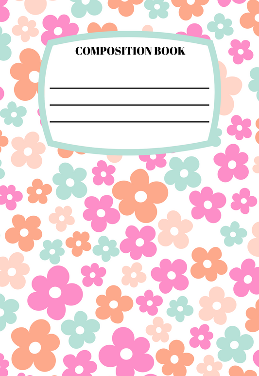 Colorful Daisies Notebook | Print