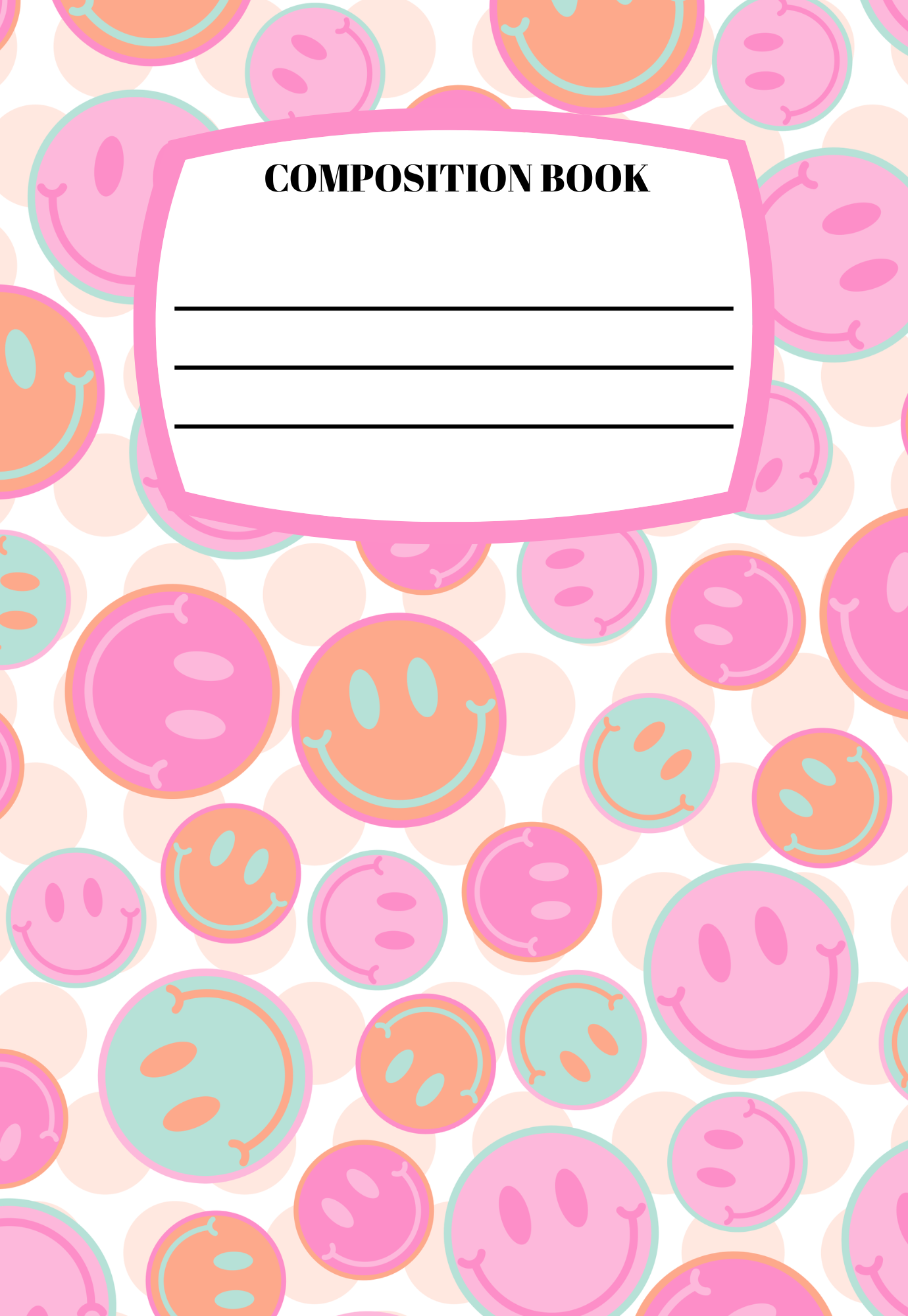 Groovy Happy Notebook | Print