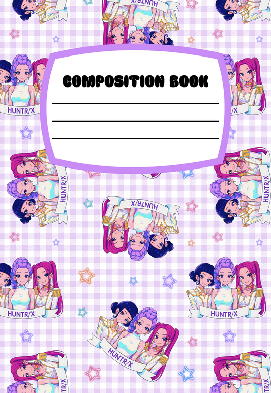 NEW! Huntrix Checkered Notebook | Print