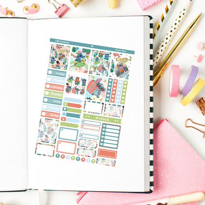 Tropical Alien Planner Weekly Sticker Kit