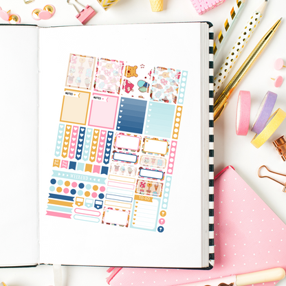 Magical Ice Cream Planner Weekly Sticker Kit