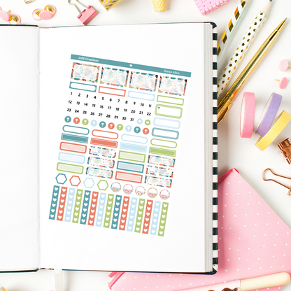 Tropical Alien Planner Weekly Sticker Kit