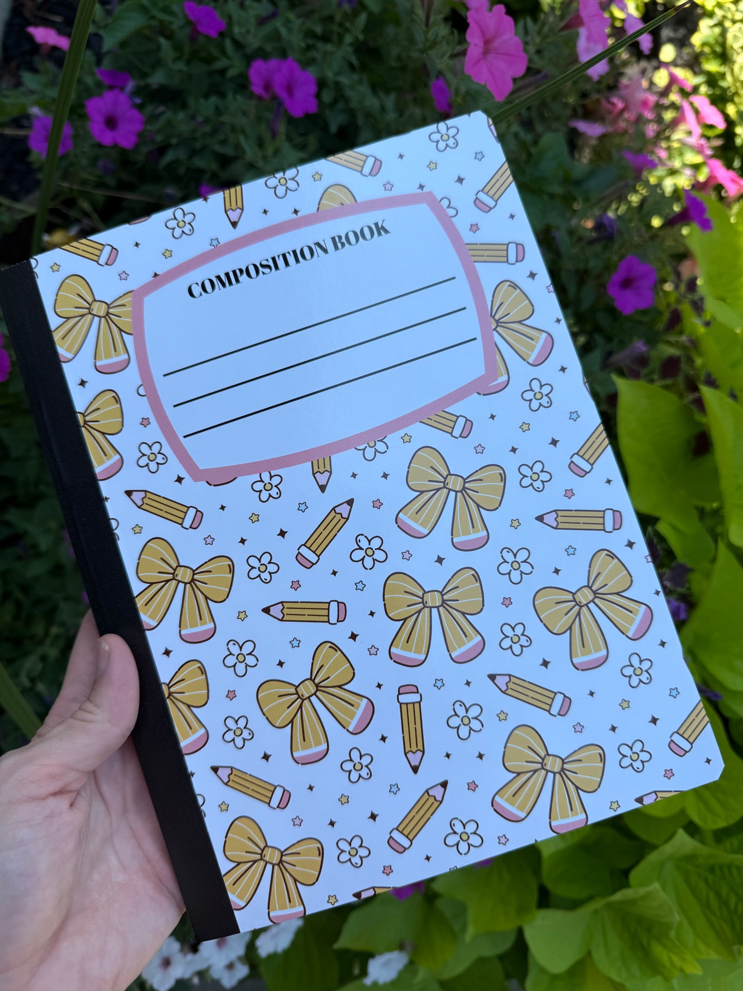 Pencils & Bows Notebook | Print
