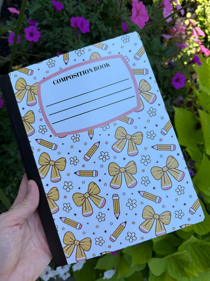 Pencils & Bows Notebook | Print