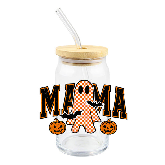 Ghost Checkered Mama | UVDTF Decal