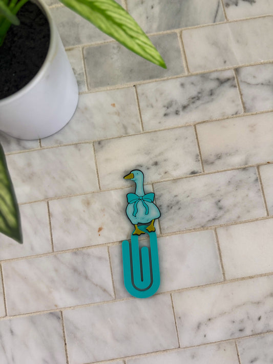 Goose Jumbo Paper Clip Bookmark  | 3D Printed