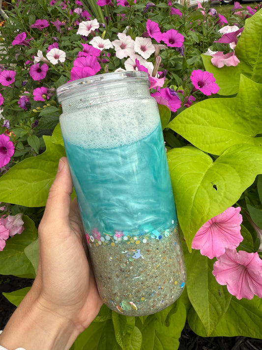 Beach Effect 15 oz Acrylic Cup