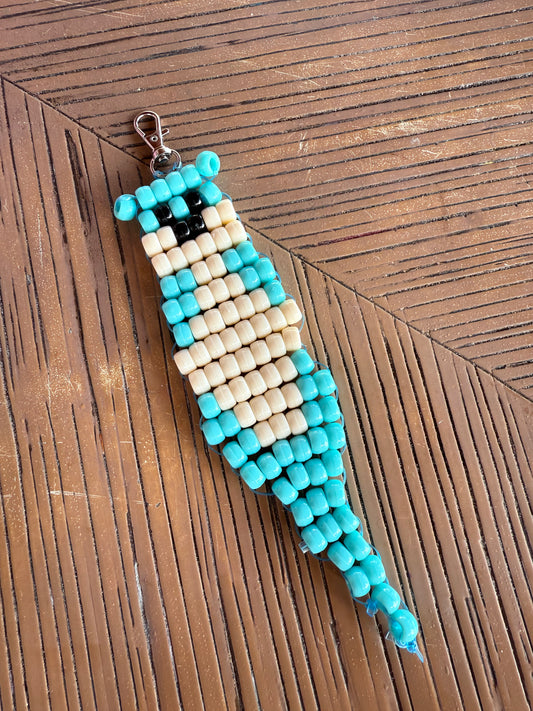 Colored Otter Beaded Keychain || See Details