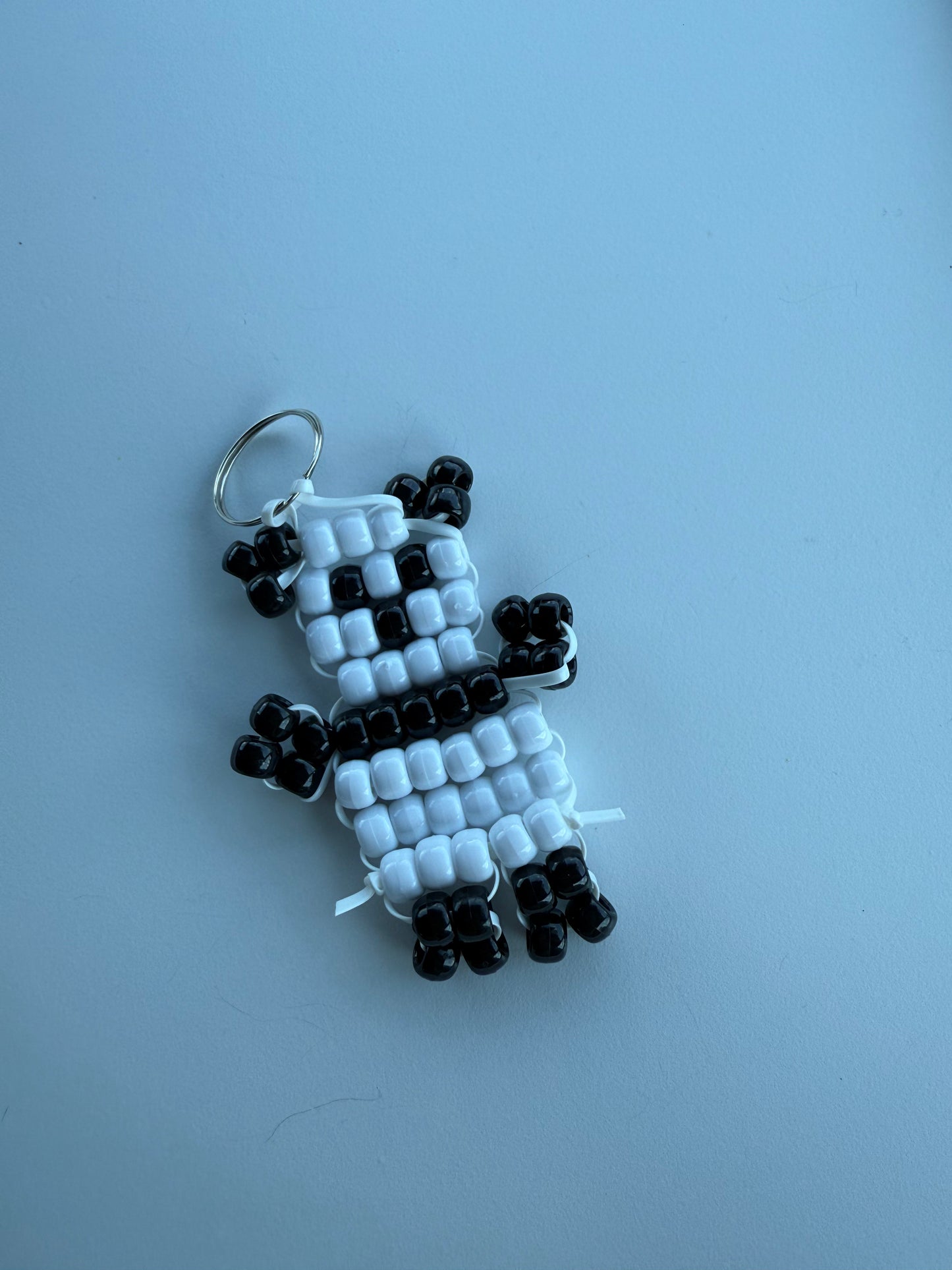 Panda Beaded Keychain