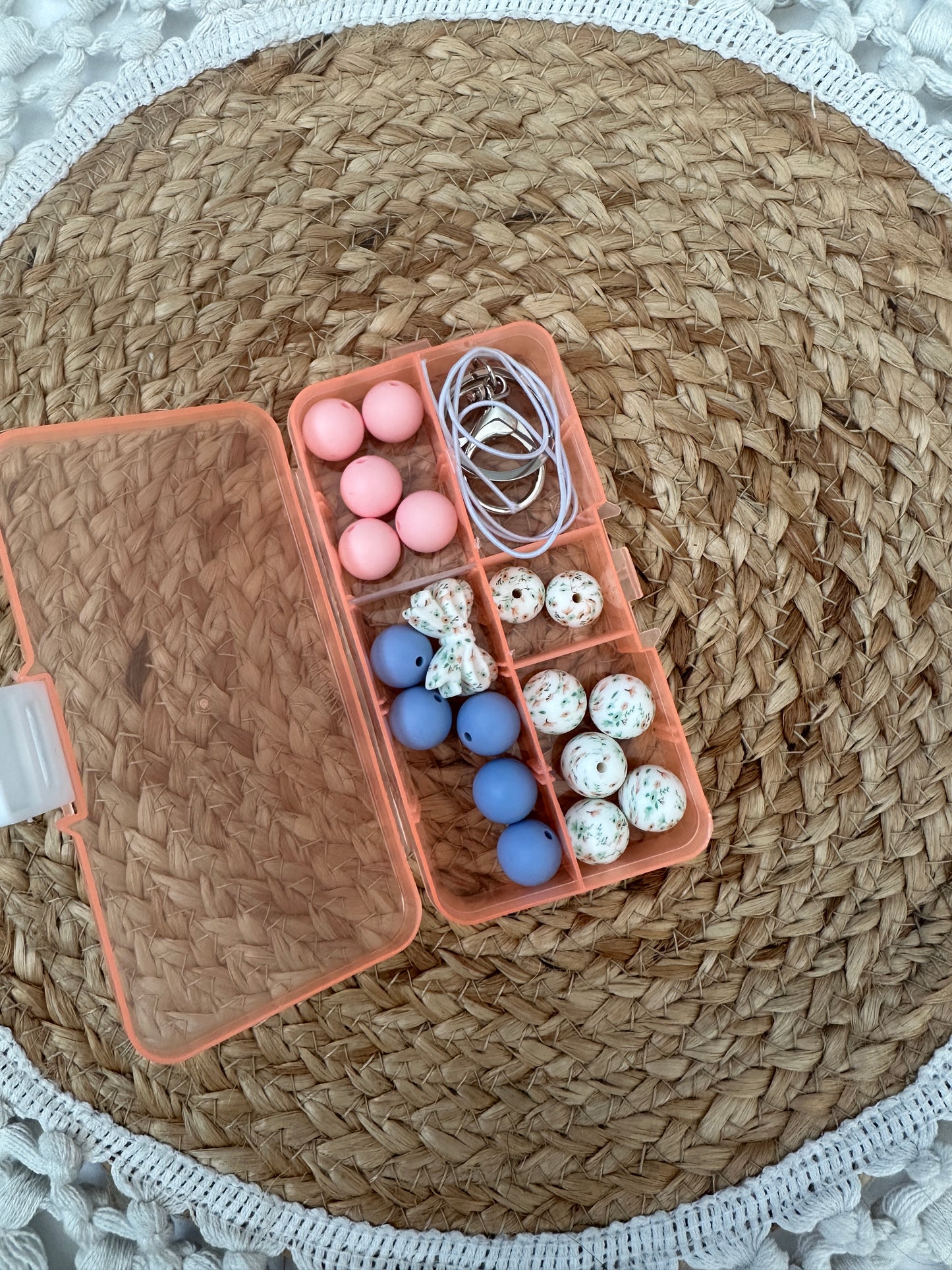 Pastel Floral Themed DIY Wristlet Kit