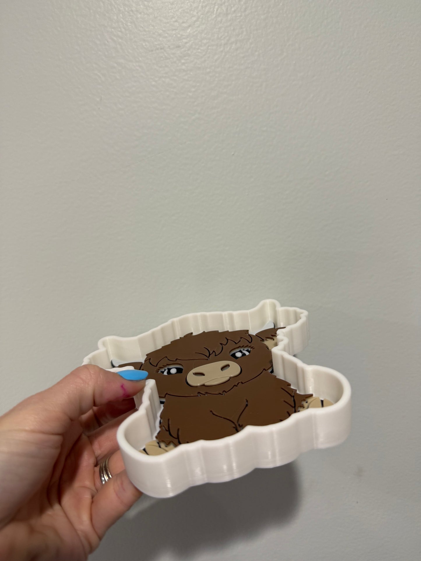 Highland Cow Trinket Tray