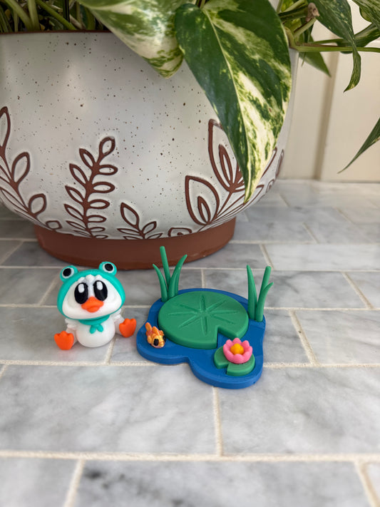 Duck Pond 3D Scene