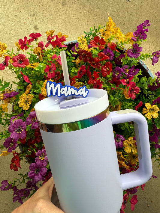 Mama Straw Topper | 10 MM Size | Choice of Color