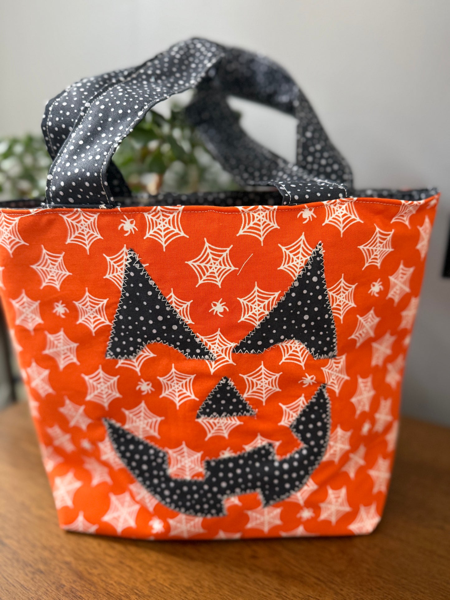 Jack O Lantern Trick or Treat Tote