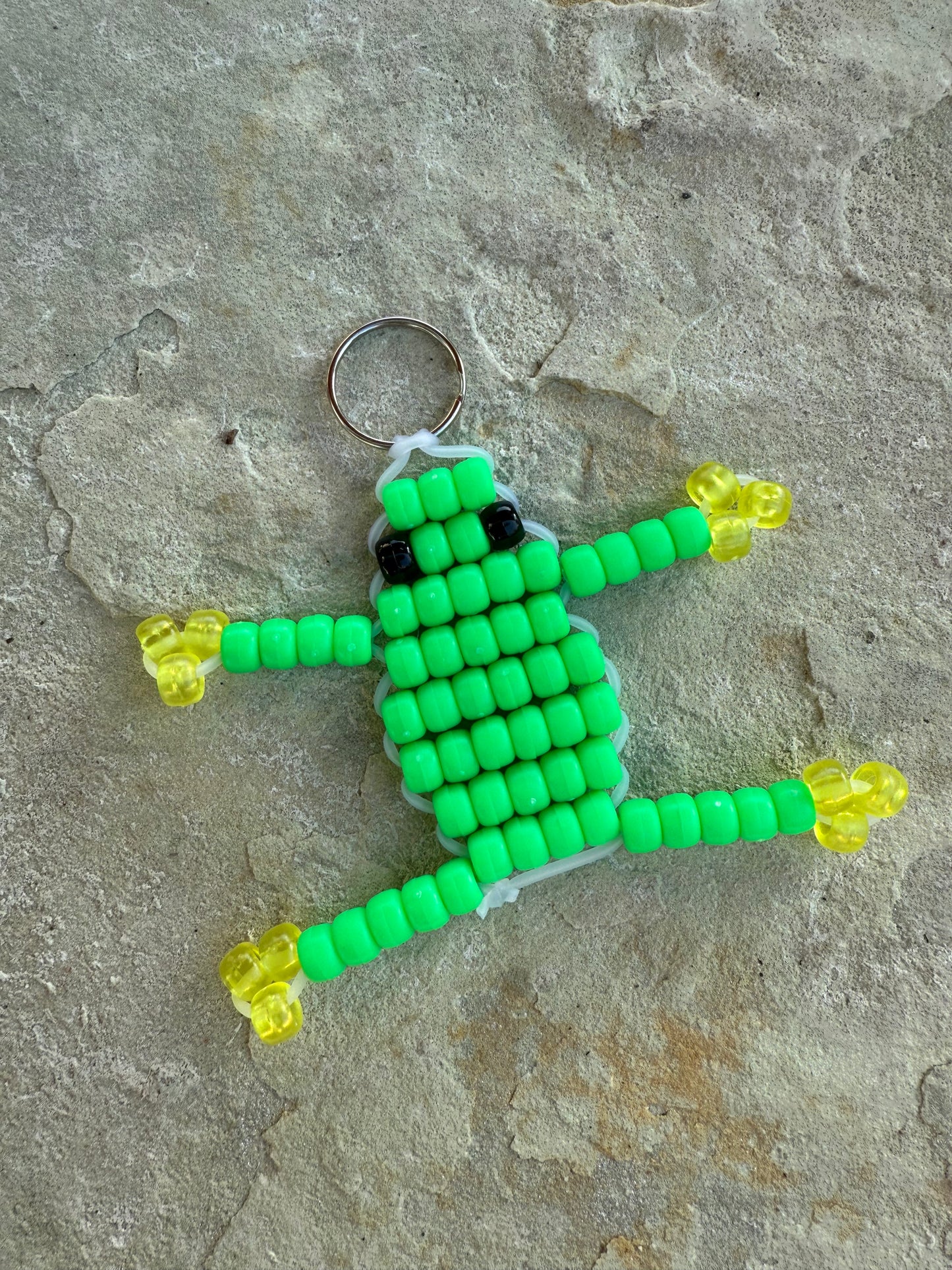 Frog Beaded Keychain