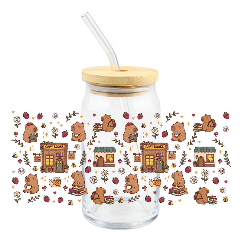 Capy Book Store | UVDTF Cup Wrap