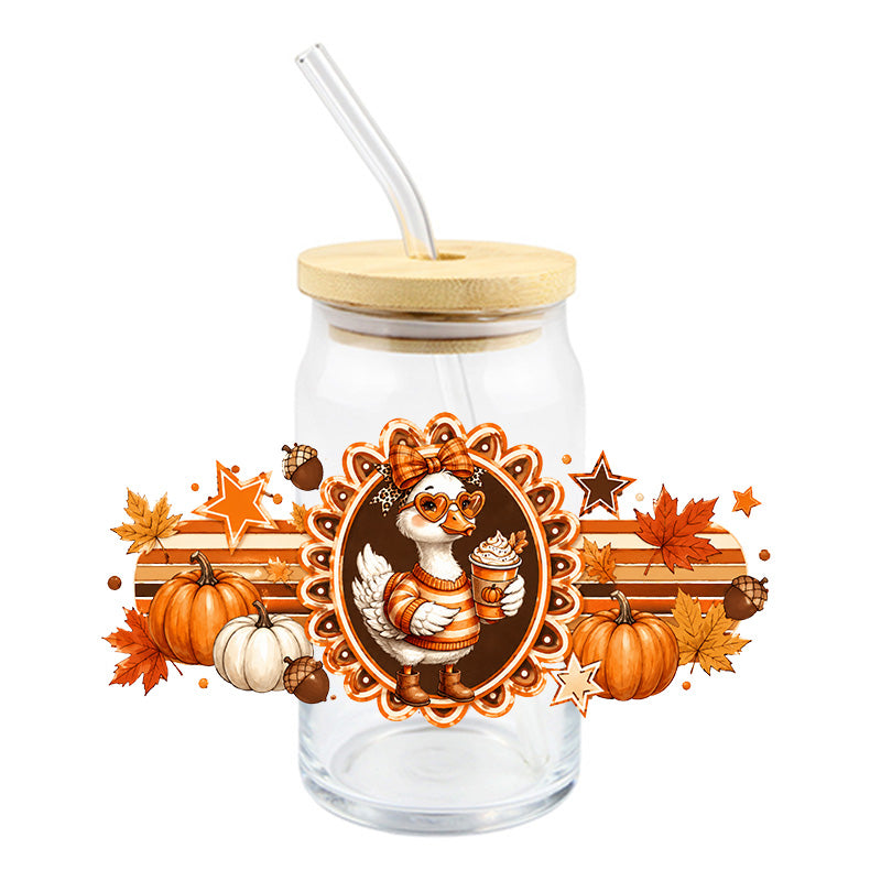 Fall Goose Frame | UVDTF Cup Wrap