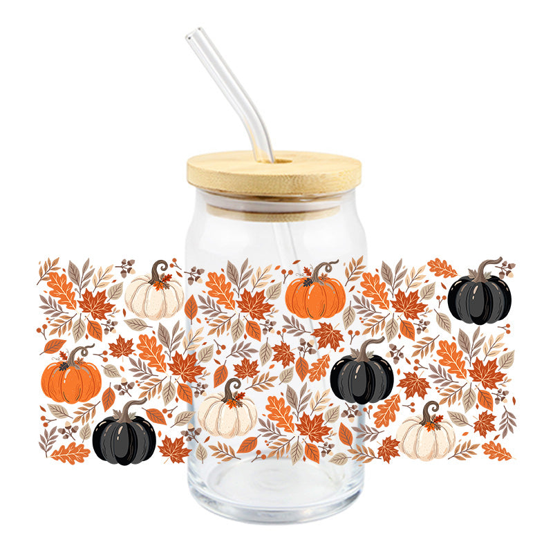 Pumpkins & Leaves | UVDTF Cup Wrap