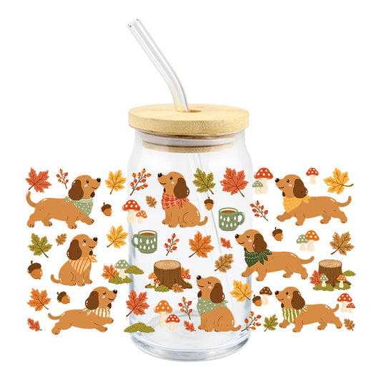 Fall Dogs | UVDTF Cup Wrap
