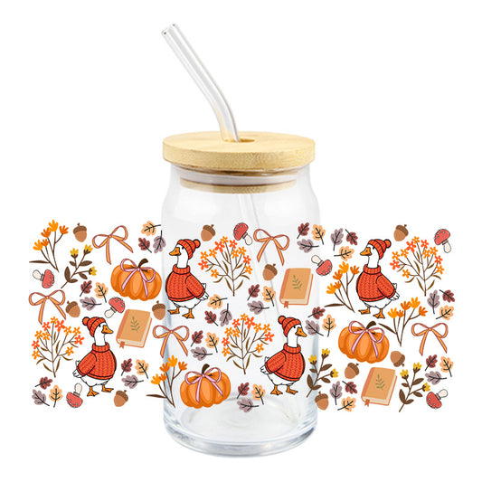 Fall Sweater Geese | UVDTF Cup Wrap