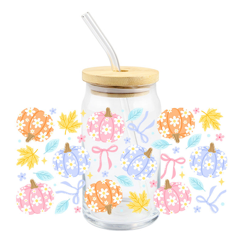 Daisy Pumpkins | UVDTF Cup Wrap