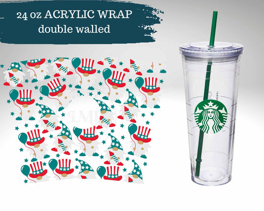 Patriotic Gnomes | Acrylic Wrap