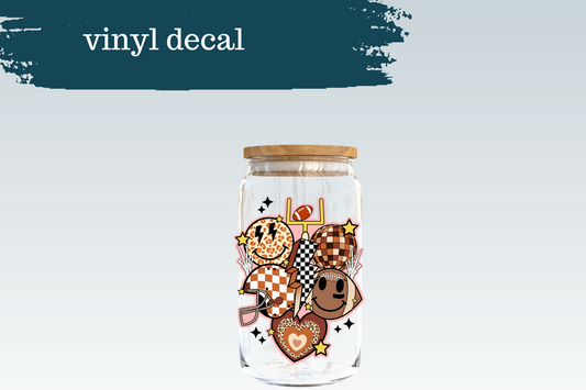 Retro Football Bolt | Vinyl Decal